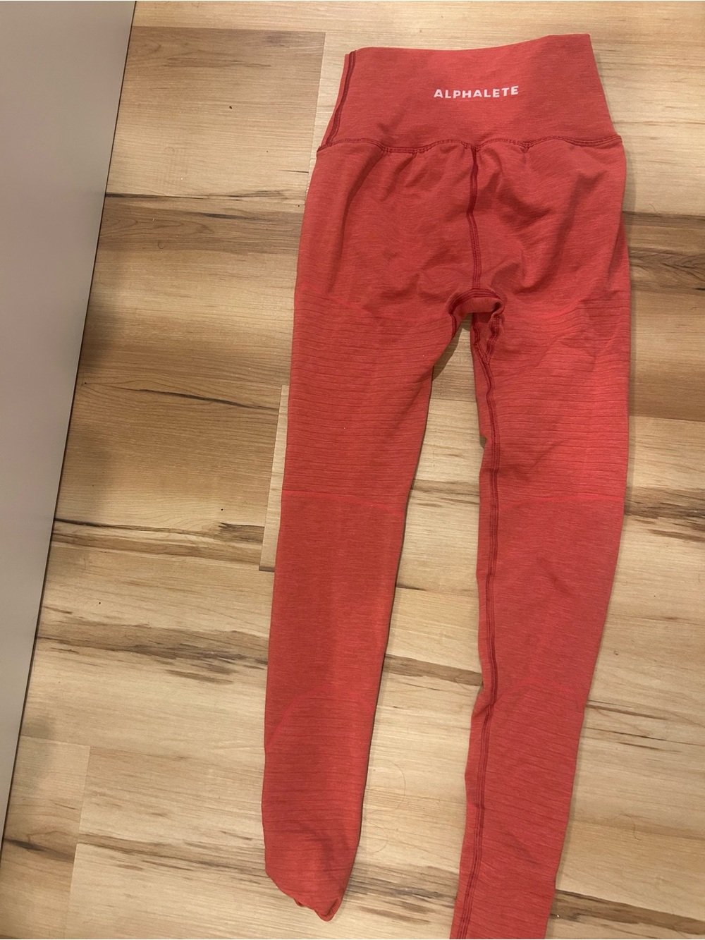 Alphalete Coral Orange High-Waist Women’s Leggings